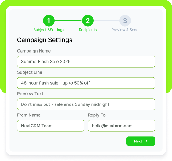 Guided Campaign Setup